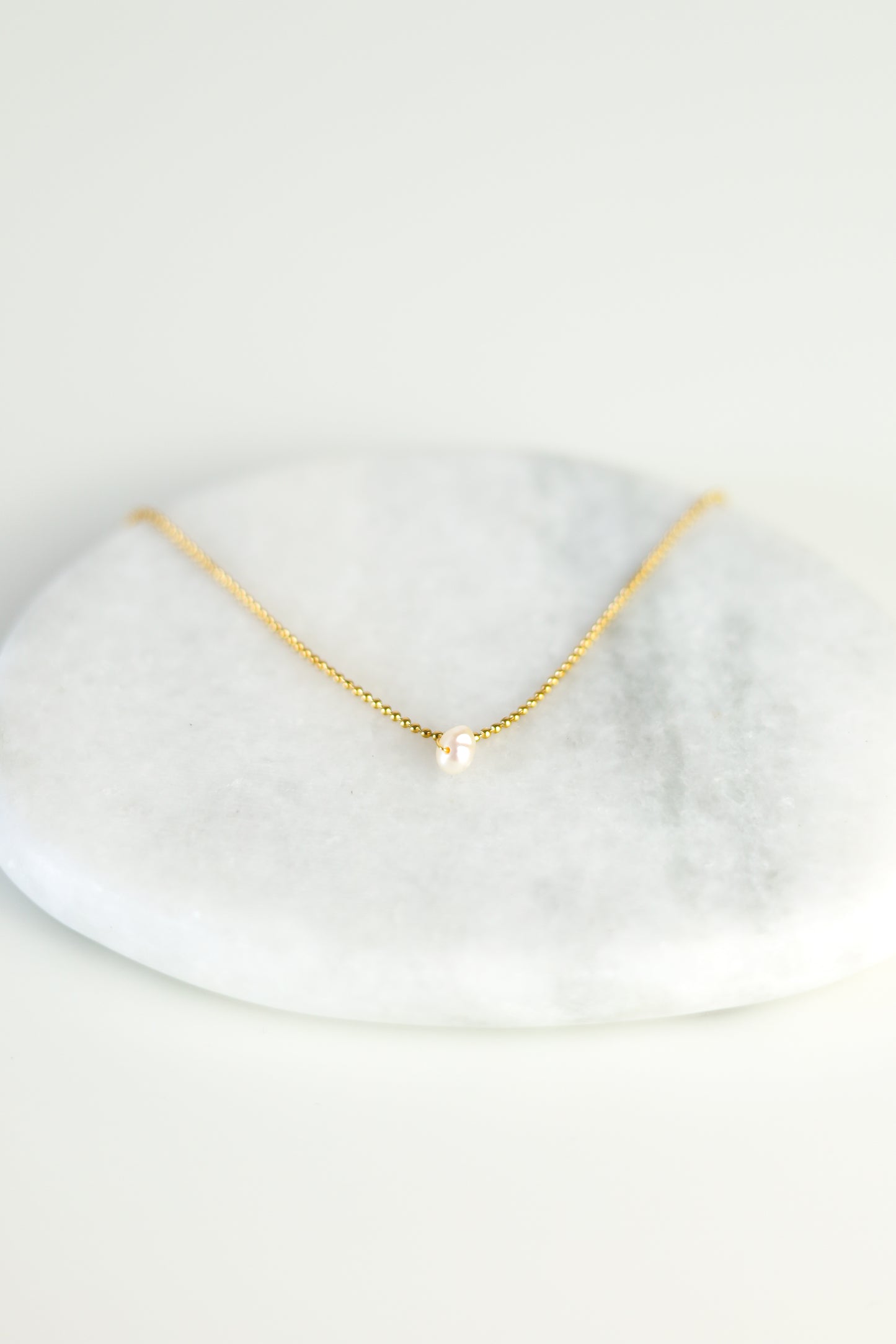 COLLAR PERLA BLANCA