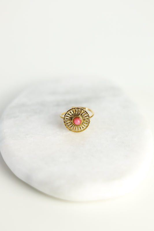 ANILLO PALMA ROSA