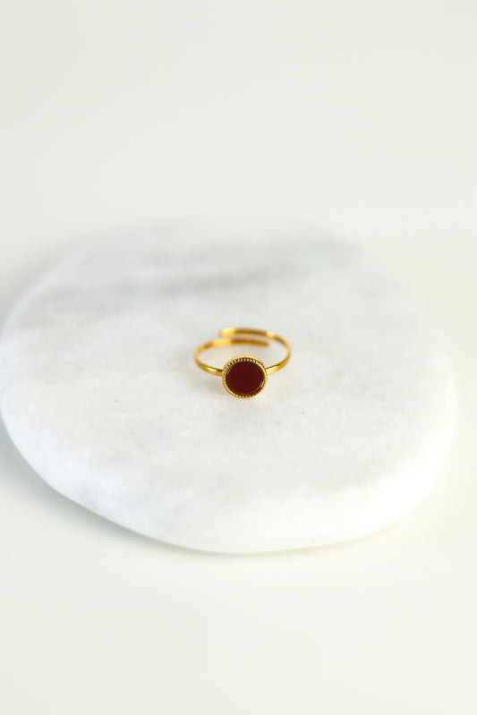 ANILLO PIEDRA ROJA