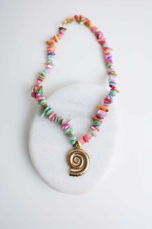 COLLAR CARACOL MULTICOLOR