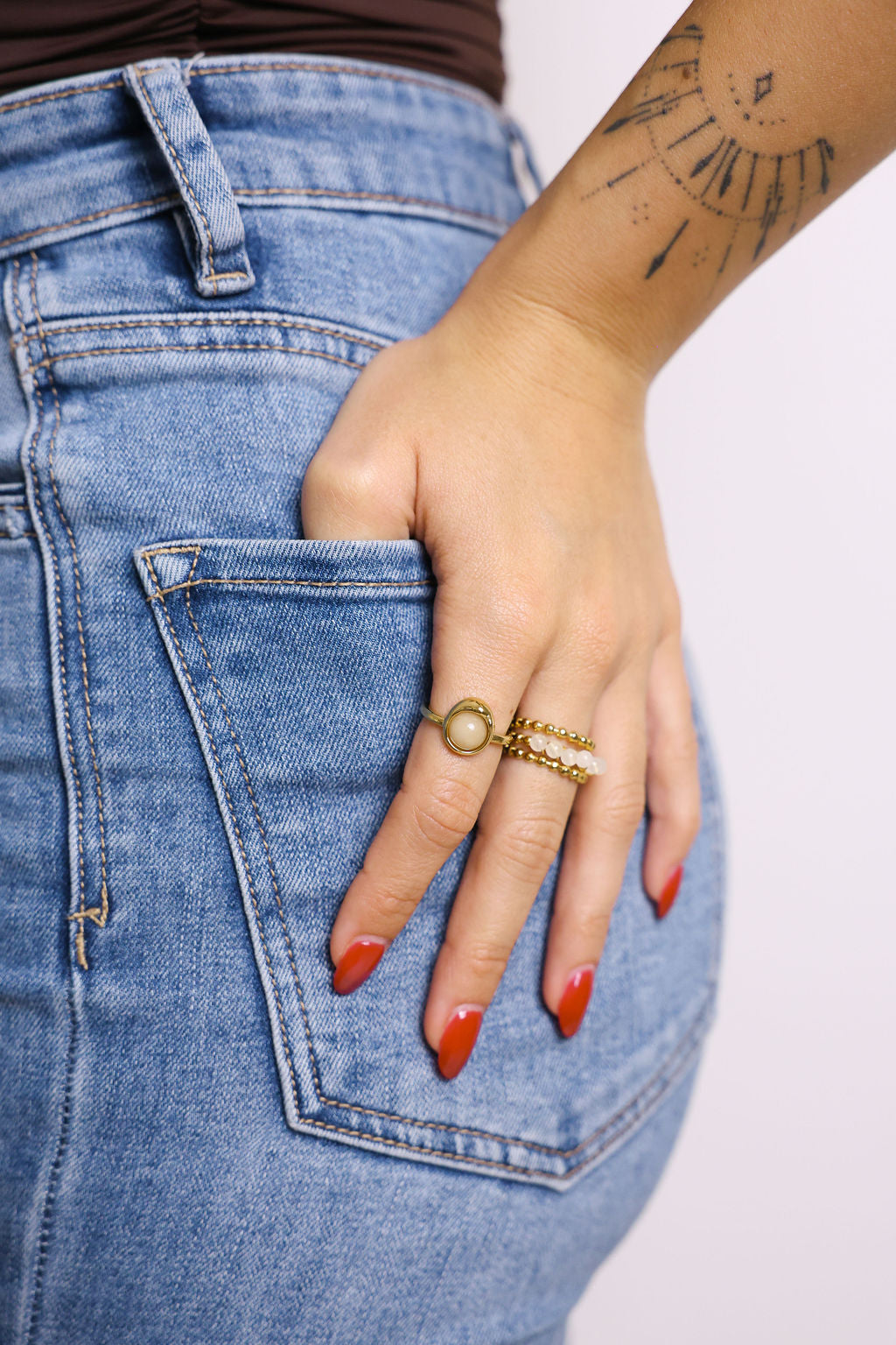 ANILLO PERLA CREMA
