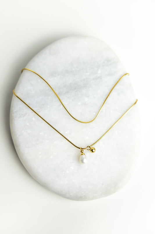 COLLAR DOBLE PERLA
