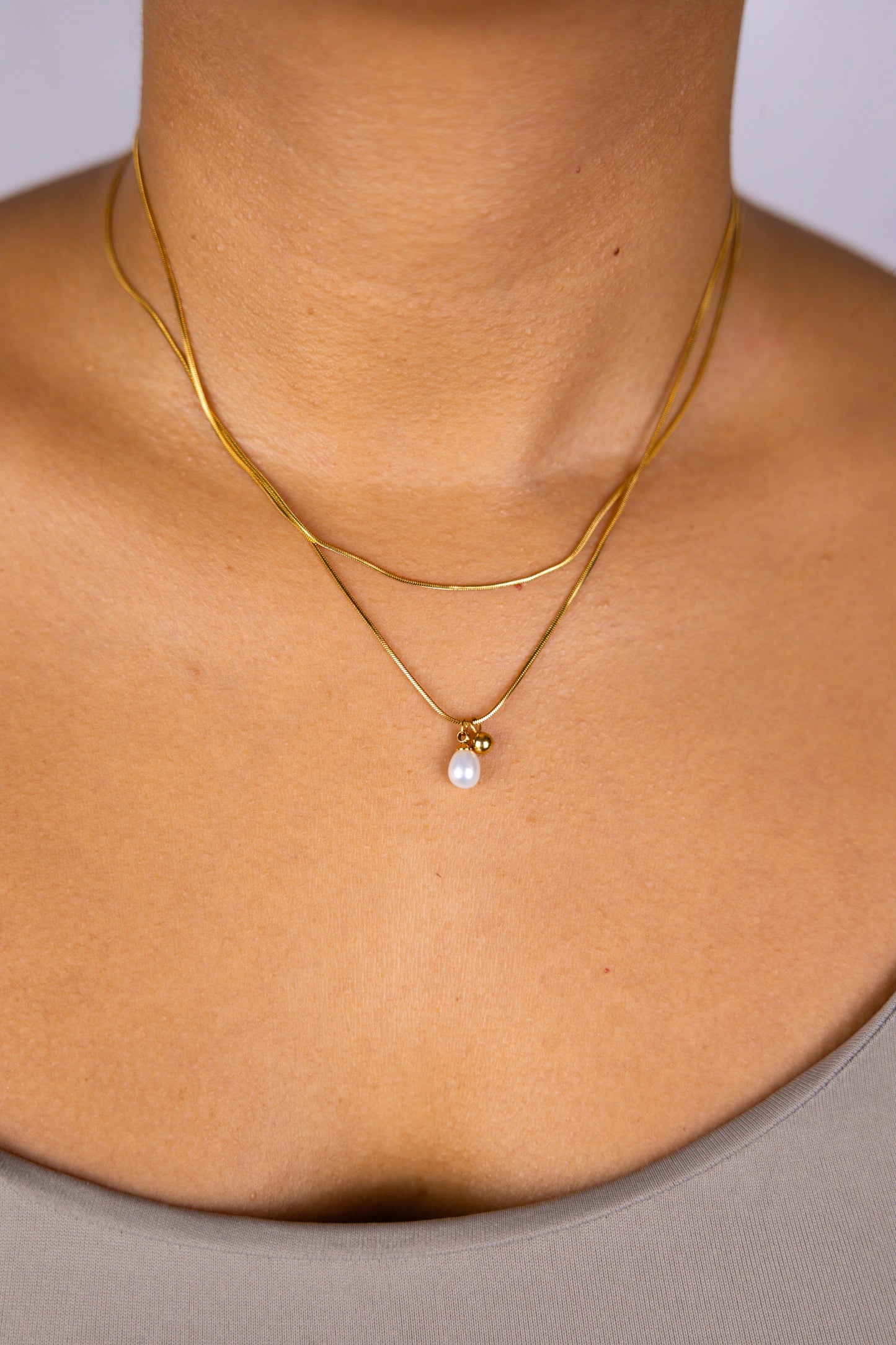 COLLAR DOBLE PERLA